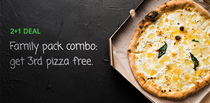 unique restaurant promotion ideas: 2+1 deal