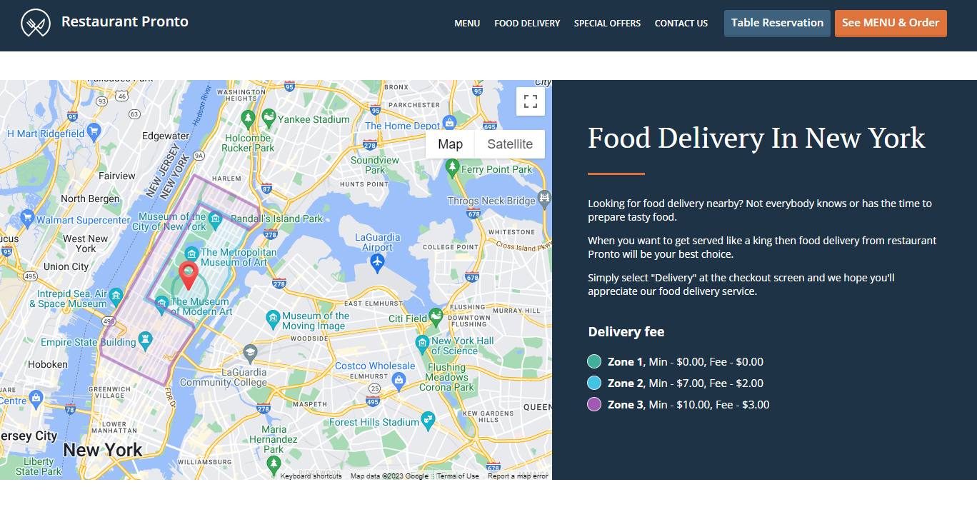 restaurant delivery fees