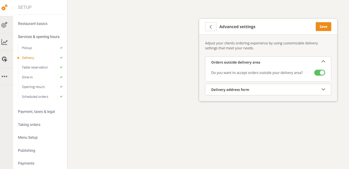 commission free food delivery with in-house online ordering system